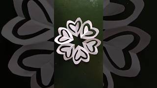 How to cut a snowflake  Paper Snowflake Design  Christmas decoration ideas Easy home decor craft [upl. by Yenahs]