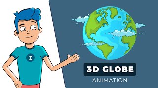 Create a Stunning 3D GLOBE ANIMATION in After Effects  Quick amp Easy Tutorial [upl. by Kliment204]