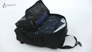 Aerolite 40x20x25cm Ryanair Max CarryOn Aerolites EcoFriendly Backpack Fits Ryanair Perfectly [upl. by Bakki524]