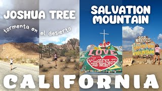 🇺🇸 JOSHUA TREE y SALVATION MOUNTAIN ✨ Atrapados en la tormenta 😱🌩️ [upl. by Ttelracs]