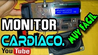 Como hacer un monitor cardíaco Muy fácil [upl. by Lepper]