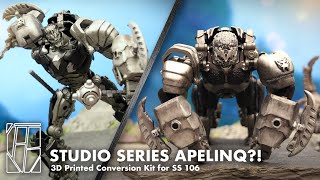 STUDIO SERIES APELINQ  Transformers ROTB Apelinq CONVERSION KIT for SS 106 OPTIMUS PRIMAL [upl. by Aipmylo]