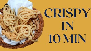 10 Minutes Instant Murukku  Murukku Recipe  Rice Flour Murukku  with Urad Dal [upl. by Jessen]