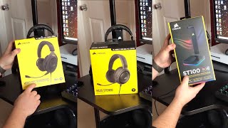 Corsair HS35 and Corsair HS60 gaming headsets blogger review [upl. by Ennaeel]