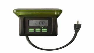 Woods 50015 Outdoor 7 Day Heavy Duty Digital Outlet Programmable Timer [upl. by Htebyram447]