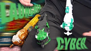 LIMITED EDITION Power Custom BeyLauncher Set CYBER EDITION WBBA Exclusive Unboxing  Beyblade Burst [upl. by Prader]