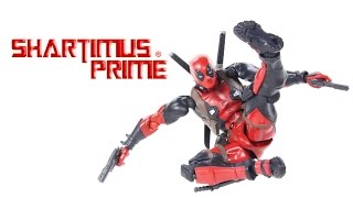 Revoltech Deadpool 6 Inch Amazing Yamaguchi Figure Complex Marvel Import Comic Figure Review [upl. by Aneek435]