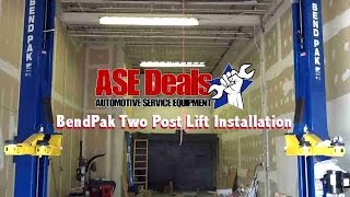 BendPak 2 Post Lift Installation with ASEDealscom [upl. by Gwenneth]