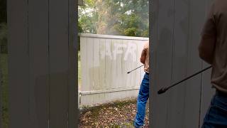 MODERN WhiteWASH pressurewashing vinylfence pressurecleaning cleaningvideo foryou fypシ゚viral [upl. by Fielding540]