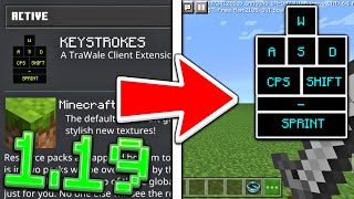 How To Enable Keystrokes For MCPE 119  Minecraft Bedrock Edition [upl. by Jew]