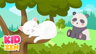 Relaxing Music For Children  Be Calm and Focused cute animals  3 Hours Extended Mix [upl. by Gorlicki]