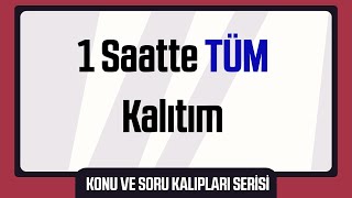 1 Saatte Tüm Kalıtım TYT Biyoloji Konu ve Soru Kalıpları Serisi [upl. by Ellekram]