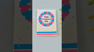 Beautiful DIY Grandparents Day Card💙🩷 grandparentsday shorts viral trending diy nummtube [upl. by Ancier]