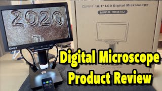 Coin Roll Hunting Microscope Unboxing and Review  Amazon Opqpq ODM202 101quot LCD Digital Microscope [upl. by Olatha142]