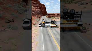 Realistic Highway Car Crashes 64  BeamNGdrive [upl. by Kcirdec]