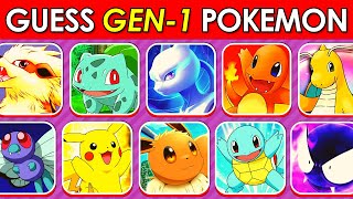 GUESS THE POKEMON ⚡🐛  Pokemon Quiz Gen 1 🐎 [upl. by Euqitsym]