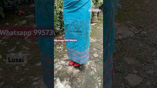 Lusai sky blue garo dress top trending dakmanda by Nila Sangma shortsviral [upl. by Sanfourd]