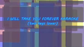 I Will Take You Forever Karaoke [upl. by Hannaj]