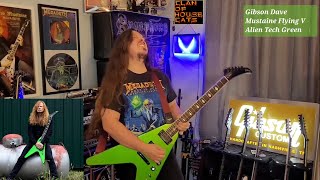 Gibson Dave Mustaine Flying V Alien Tech Green Rust In Peace [upl. by Lejeune]