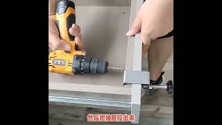 2Pcs Drawer Front Installation Clamps Woodwork Cabinet Aids Mounting Tool [upl. by Rickart]