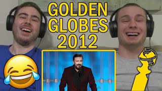 Ricky Gervais Golden Globes 2012 REACTION 😂😂 HES A SAVAGE [upl. by Weslee]