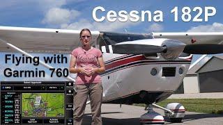 Cessna 182P For Sale Test flight with Garmin 760 [upl. by Karb]