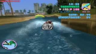 GTA Vice City  Mission 26  Stunt Boat Challenge HD [upl. by Ness675]