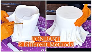 2 Methods to Achieve Neat Fondant Cake [upl. by Arno360]