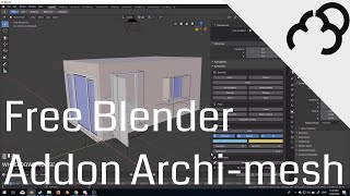 Blender 28  ArchiMesh Addon  Architectural Visualization [upl. by Aissej]