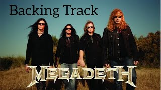 Megadeth  She Wolf Guitar Backing Track  with Vocal [upl. by Tranquada607]