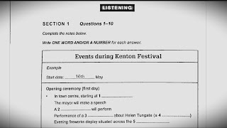 Events during kenton Festival ielts listening [upl. by Dardani]