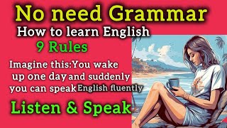 no need grammarhow to learn English in 2025learn english through english story englishstory [upl. by Jonme283]