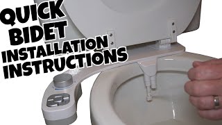 Easy Bidet Installation Guide  SAMODRA Quick and Simple Instructions  How to install a bidet [upl. by Cyb]