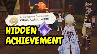 HIDDEN ACHIEVEMENT quotCitius Altius Fortiusquot  Genshin Impact [upl. by Bryanty]