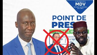 🔴 EN 𝐃𝐈𝐑𝐄𝐂𝐓  POINT DE PRESSE DE DAME MBODJ à LHARMATTAN [upl. by Noitsirhc]