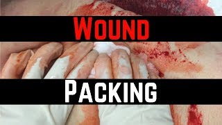 Bleeding Control Wound Packing [upl. by Eeslek600]