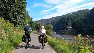 Cycling the River Elbe Melnik to Dresden via Terezin Litomerice and Decin [upl. by Nilre829]