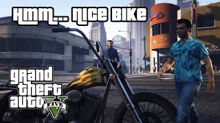 GTA V Hmm Nice Bike Rockstar Editor [upl. by Zetnauq]