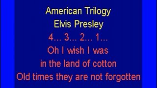 American Trilogy Elvis Presley lyrics [upl. by Nylsaj]