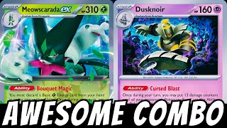 Meowscarada ex  Dusknoir Deck  Pokémon TCG Live  Shrouded Fable [upl. by Amerd]