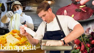 24 Hours at a MichelinRated Restaurant From Ingredients To Dinner Service  Bon Appétit [upl. by Eceined]