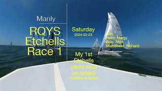 2024 02 03 RQYS Etchells Race 1 [upl. by Ylrrad]