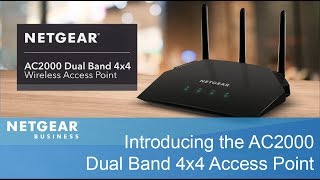 Introducing the NETGEAR AC2000 Dual Band 4x4 Wireless Access Point  WAC124 [upl. by Sakram396]