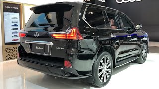 2022 Lexus LX570 Carbon Black Metallic 383HP  InDepth Video Walk Around [upl. by Eilrak484]