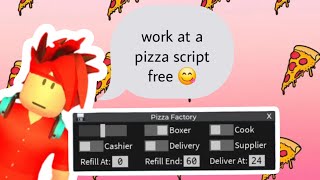 Roblox  work at a pizza 🍕 Pizza Factory script 2024 [upl. by Ardnuhsed]