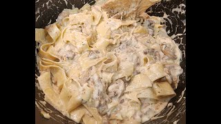 Creamy Beef and Mushroom Pappardelle SUPER EASY amp Yummy [upl. by Cornel393]