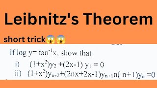 Lec2 Leibnitzs Theorem in details with important examplescalculus [upl. by Selry]