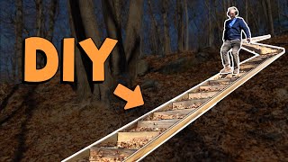 Make These EASY DIY Outdoor Stairs for Slopes [upl. by Previdi]