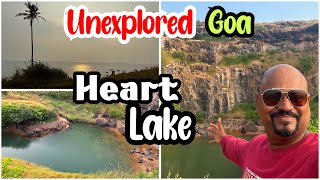 Heart lake ॥unexplored goa॥Chicolna Vasco heartlake sunset suicidepoint unexplored travel goa [upl. by Aehc168]