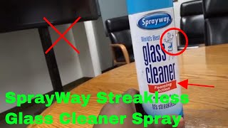 ✅ How To Use SprayWay Streakless Glass Cleaner Spray Review [upl. by Gnuj]